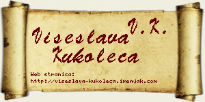 Višeslava Kukoleča vizit kartica